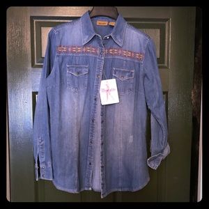 Wrangler Denim snap shirt